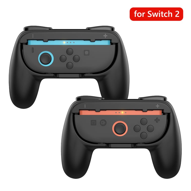 2pcs Comfort Grip for Nintendo Switch JoyCon Accessories - Ergonomic Design Hand Holders for Enhanced Gaming Experience, Durable Construction, Easy to Install, Compatible with Left Right Controllers - Reduce Hand Fatigue and Improve Control for Smoother Gameplay