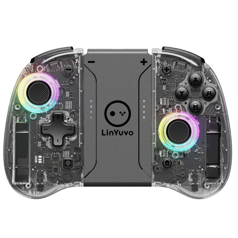 LinYuvo KS37B Meteor Light Joycons Wireless Controller for Switch/OLED - Enhanced Gaming Experience with Dual Vibration Motors, Customizable Control, Responsive Motion Control, Turbo Function, and Wireless Connectivity for Immersive Gameplay