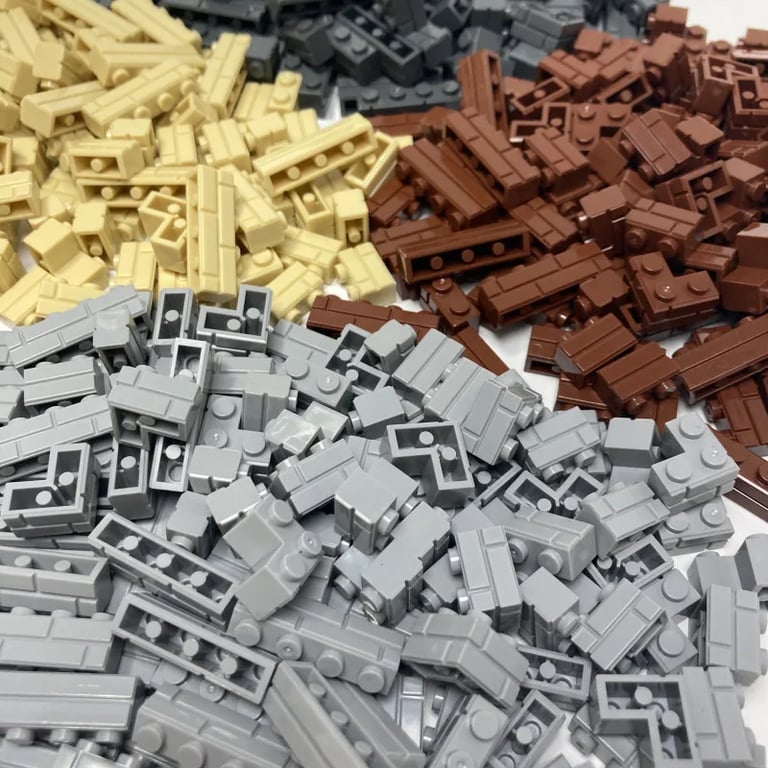 120-Piece Realistic City Wall Design Building Blocks Set for Kids - Durable Construction, Educational Toy for Creative Play - Compatible with Other Building Sets, Promotes Cognitive Development and Fine Motor Skills - Ideal for Castle Constructions and Cityscapes