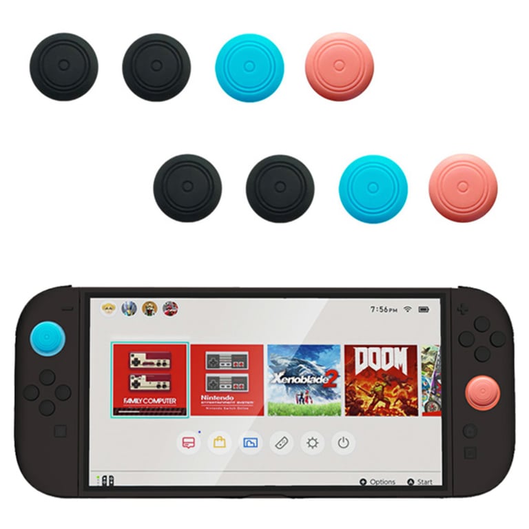 Premium Silicone Thumb Stick Caps for Nintendo Switch Joycon Controllers - Set of 8, Comfortable Grip, Enhanced Precision, Protective Cover, Easy Installation, Anti-Slip Design, Dust Prevention, Customizable Colors, Extended Lifespan