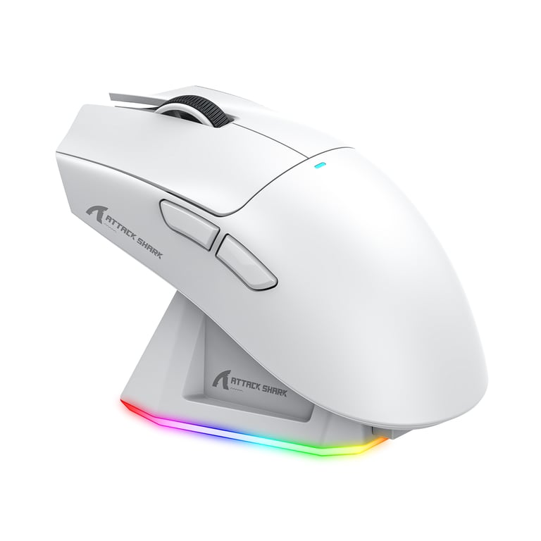 Attack Shark X11 Wireless Gaming Mouse with PAW3311 Sensor, 22000DPI, 400IPS Tracking, Tri-Mode Connection, Customizable RGB Lighting, Ergonomic Design, Programmable Buttons for Optimal Gaming Performance