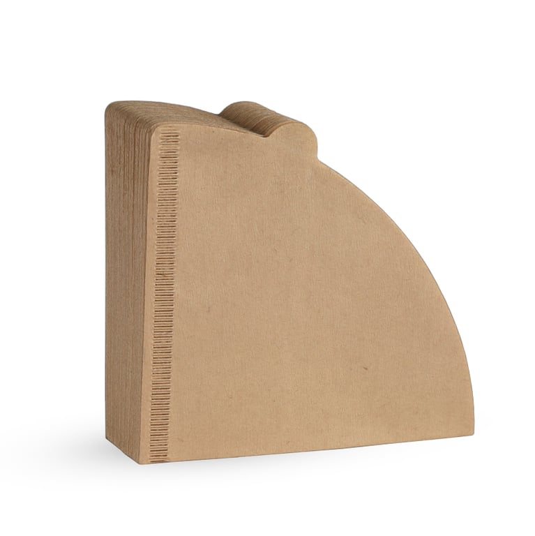 High-Quality Wood Pulp Cone Filter Pour Over Paper Filters for 2-4 Cups - Natural Drip Coffee Extraction, Clean Finish - Hassle-Free Brewing Accessories for Pour Over Coffee Makers - Disposable and Easy to Use - Pack of 100