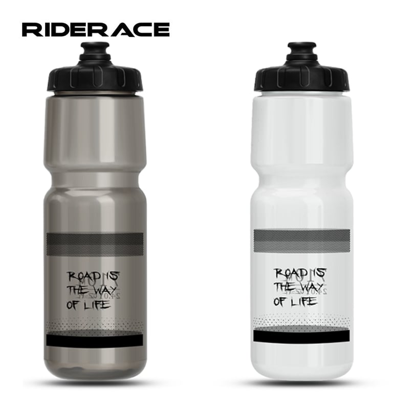 RIDERACE 750ml Durable Lightweight Bicycle Water Bottle - Squeeze Design, Leak-Proof, BPA-Free - Portable Cycling Kettle for Running, Climbing, and Outdoor Activities - High-Quality PP5 Plastic, Large Capacity for Long Rides and Runs