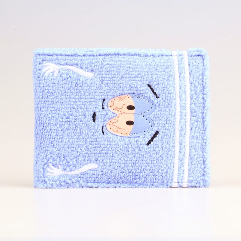 Anime Embroidered Towel Cloth Wallet with Multiple Compartments for ID Cards, Credit Cards, and Cash - Unique Design, Personalized and Fashionable Accessory for Anime Enthusiasts - Durable Construction, Perfect Gift Idea, Versatile Use for Casual and Formal Events