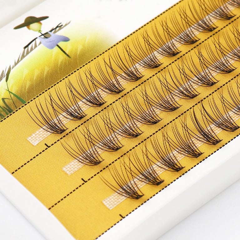 60 Bunches 10D Russian Mink Eyelash Extensions Wholesale Box - Premium Soft Luxurious Makeup Tool Essential for Stunning Eye Looks, Special Occasions, Weddings - Voluminous, Dramatic, Versatile, Long-Lasting
