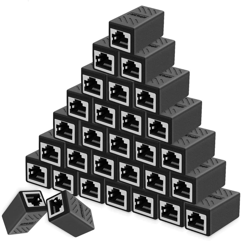 High-Quality Ethernet Cable Extender Coupler for RJ45 Cat 5, Cat 6, Cat6a Cables - Durable Construction, Easy Installation, Seamless Connectivity, Versatile Compatibility, Compact and Portable