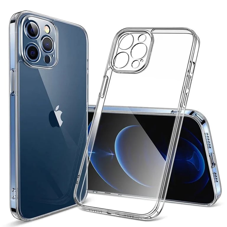 Crystal Clear Soft TPU Silicone Case for iPhone 11/12/13/Mini/14/15/Pro/Xs Max/X/XR/8/7/6/6s Plus/SE 2020/2022 - Shock-Absorbing Slim Lightweight Transparent Back Cover with Precision Cutouts for Protection Against Scratches, Dust, and Drops - Premium Quality Clear Case for Elegant Design Showcase