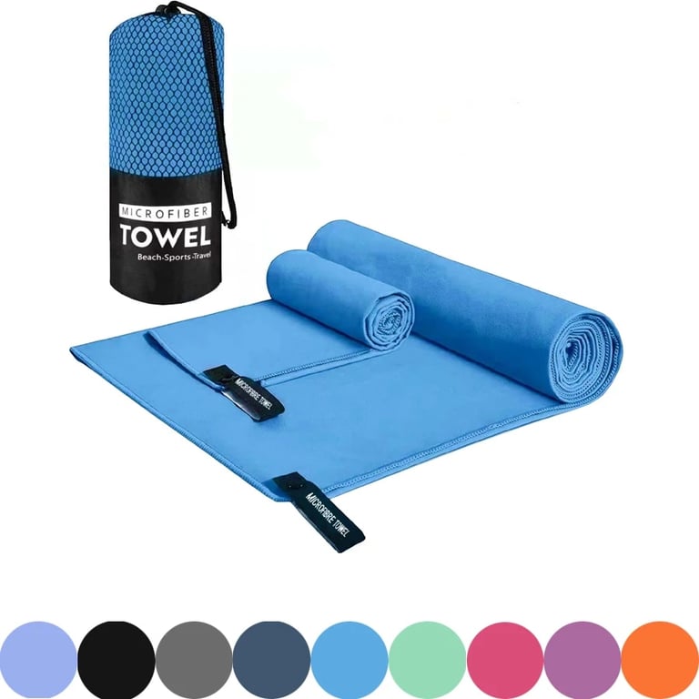 Premium Quick-Dry Microfiber Sports Towel - Ultra-Absorbent, Lightweight, and Odor-Resistant - Versatile Gym, Yoga, Beach, and Outdoor Towel - Available in 40X80cm and 76X152cm Sizes - Ideal for Running, Fitness, Basketball, Camping, Hiking - Compact and Durable Towel for Active Individuals