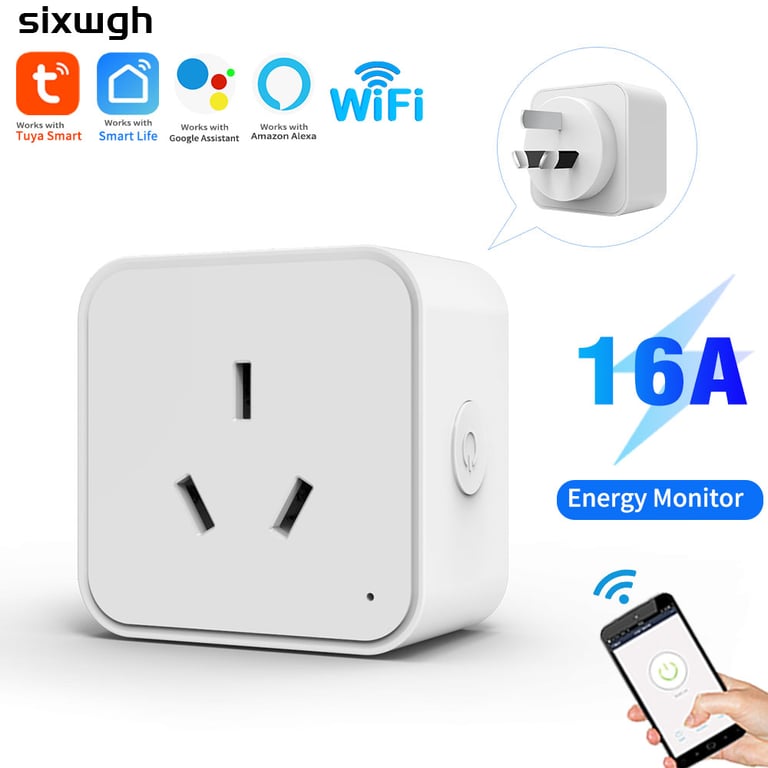 Tuya Smart Socket Power Strip Supplier WiFi Multi-Function Outlet AU Plug with Wireless Remote Control, Intelligent Timing, and Alexa Compatibility - High-Quality Construction for Safety and Longevity, Multiple Outlets for Home and Office Use