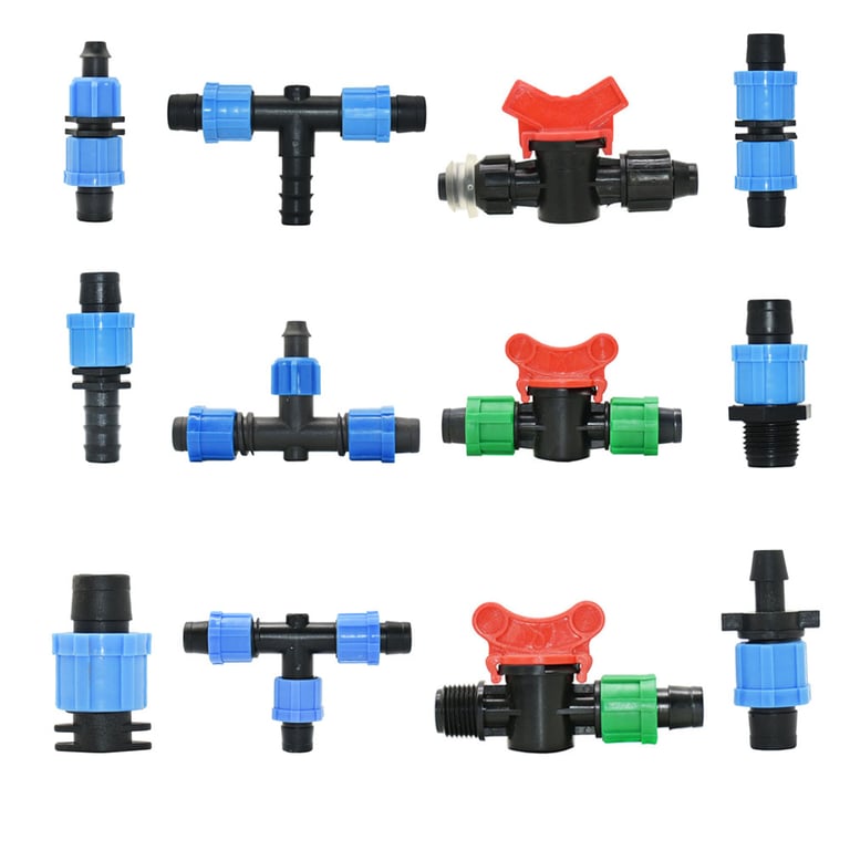 Durable Drip Tape Connectors for Efficient Irrigation Systems - Easy Installation, Water-Saving Design, Wide Application - Perfect for Farms and Gardens - Long-Lasting Materials Ensure Reliable Connection and Maximum Water Usage - Promote Healthy Plant Growth