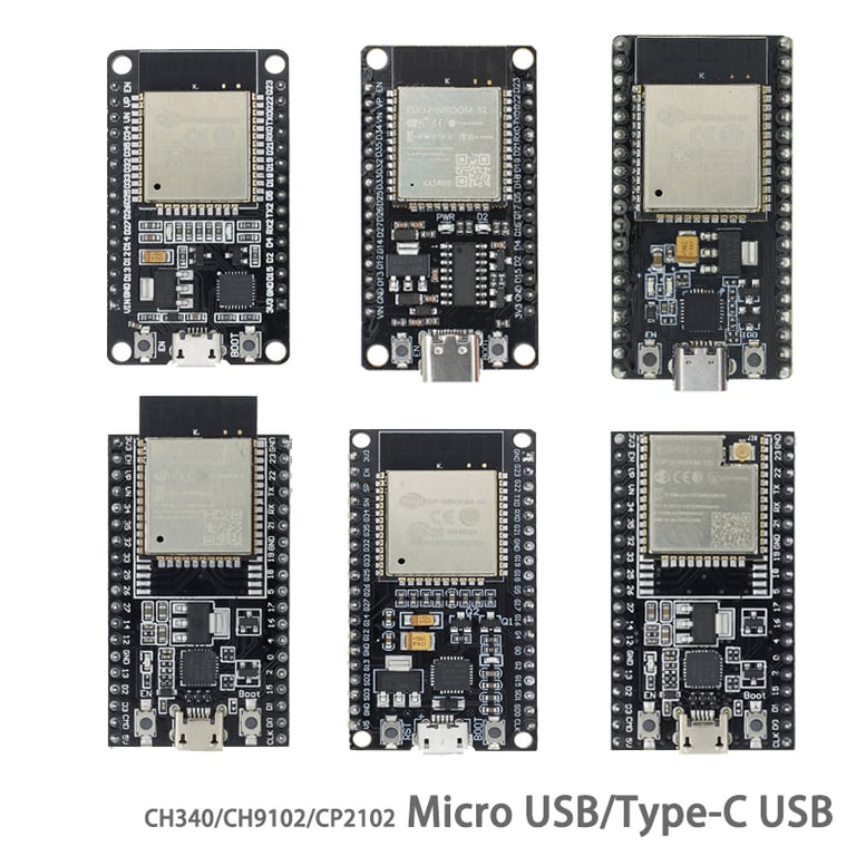 ESP32 Development Board with Powerful Dual-Core Processor, Ultra-Low Power Consumption, ESP-32S Compatibility, WiFi and Bluetooth Connectivity, and Robust Development Environment for High-Performance IoT Applications