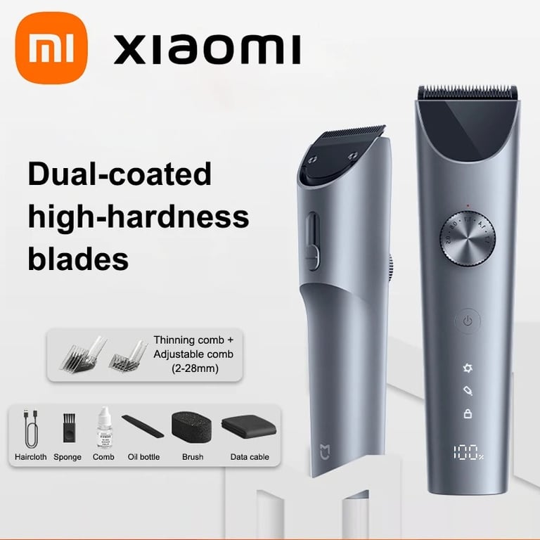 Xiaomi Mijia Hair Clipper 2 - Professional Wireless Hair Trimmer with Adjustable Lengths, IPX7 Waterproof Design, and Powerful Motor for Effortless Haircutting Experience at Home or Salon
