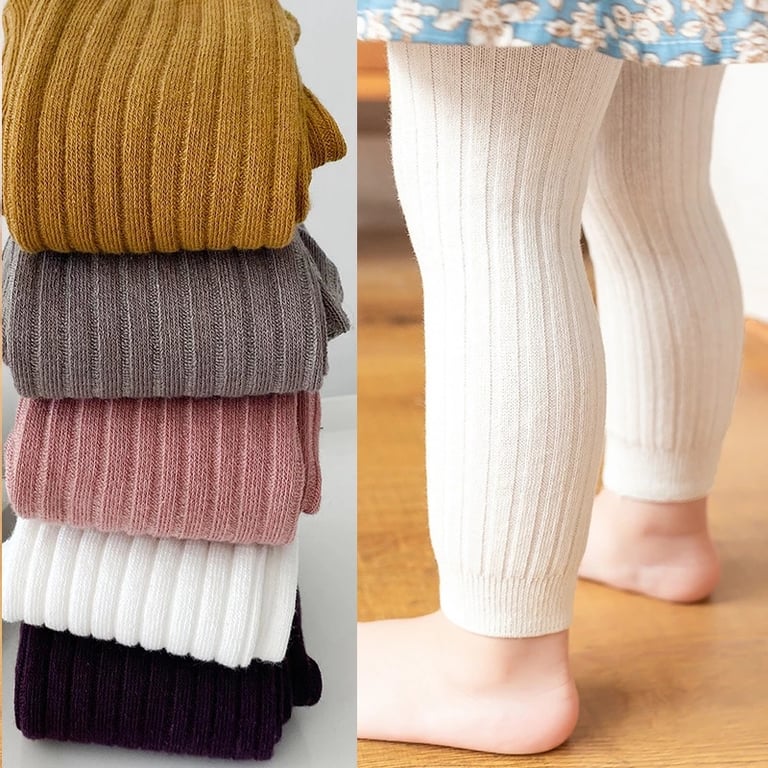 Soft Cotton Baby Leggings Tights with Elastic Waistband for Boys and Girls, Spring/Autumn Knitting Trousers, Durable Construction, Multiple Sizes Available 0-6 Years - Comfortable and Stylish Pants for Active Kids