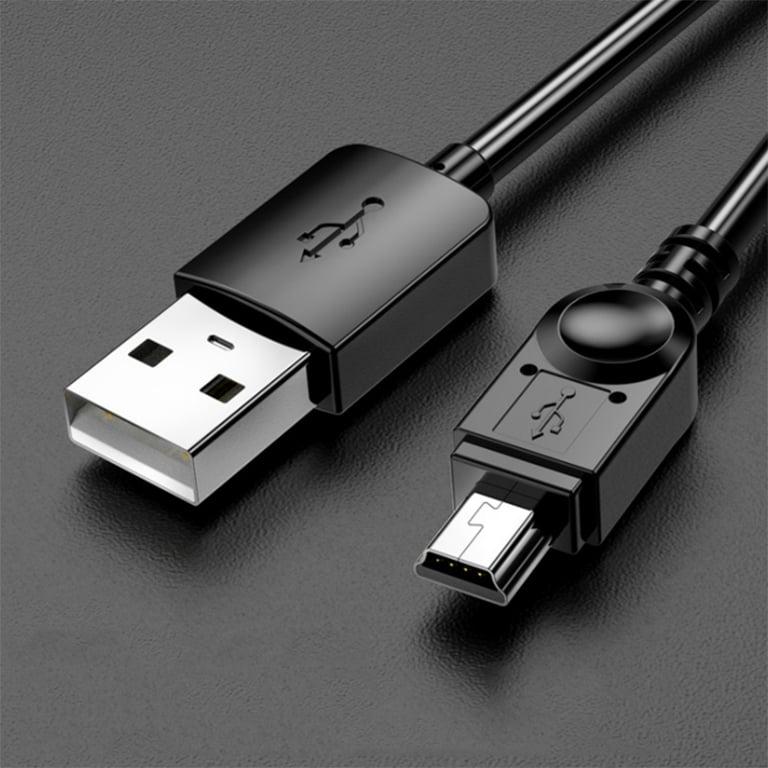 Durable Mini USB to USB Cable with Fast Data Transfer - 1M/2M Length Options, Wide Compatibility for MP3/MP4 Players, Car DVRs, GPS Devices, Digital Cameras, HDDs - Convenient Travel Design, Plug and Play Functionality - High-Quality Materials for Longevity