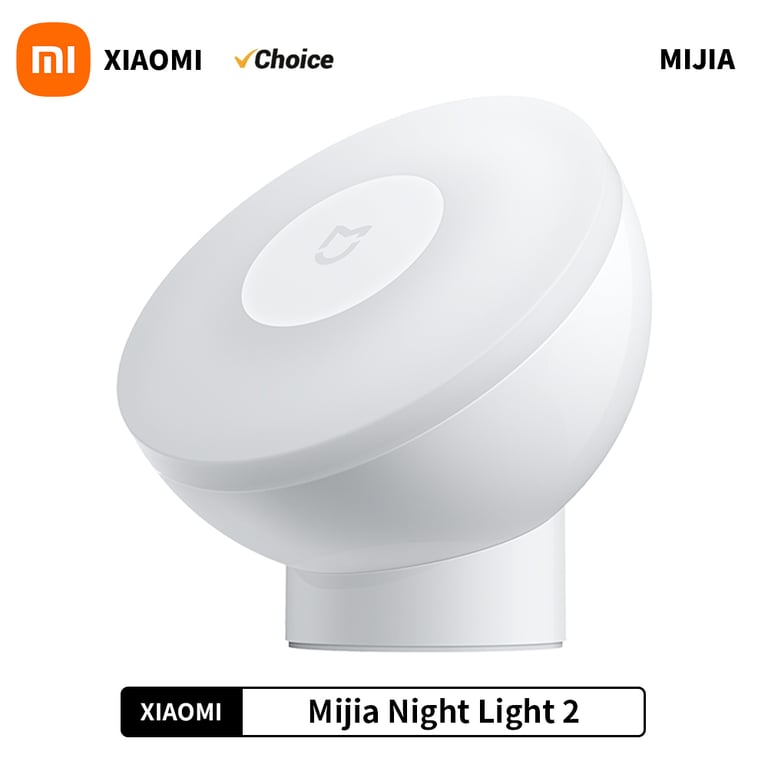 Xiaomi Mijia Led Induction Night Light 2 Lamp with Adjustable Brightness, Infrared Sensor, Magnetic Base, Energy-Efficient LED, Modern Design - Smart Lighting for Home, Office, and More
