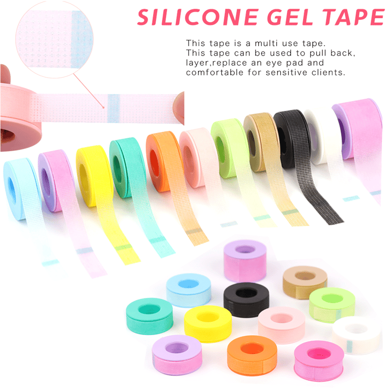 Premium Silicone Gel Tape for Sensitive Skin - Multi-Use Under Eye Pad Patches for Lash Extensions & Beauty Treatments - Hypoallergenic & Breathable - Professional Makeup Artist Must-Have Tool - Non-Irritating & Comfortable Application - Trusted Supplier of High-Quality Makeup Tools
