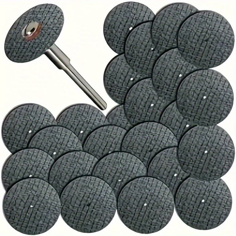 Premium Quality 32mm Abrasive Cutting Disc Set with Mandrels and Grinding Wheels for Metal Cutting and Sharpening - Rotary Tool Saw Blade for DIY Projects and Professional Metalworking - Durable and Efficient Metal Cutting Tools for Precision Tasks