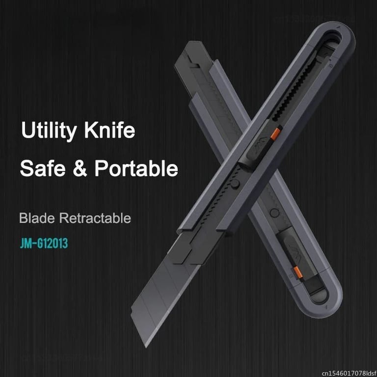 Xiaomi Jimihome Carbon Steel Utility Knife with Safety Lock Mechanism - Compact and Portable Handicraft Tool for DIY Projects, Arts and Crafts - Adjustable Cutting Length for Precision Cutting of Paper, Cardboard, Scrapbooking - Lightweight Pocket Knife with Versatile Cutting Abilities