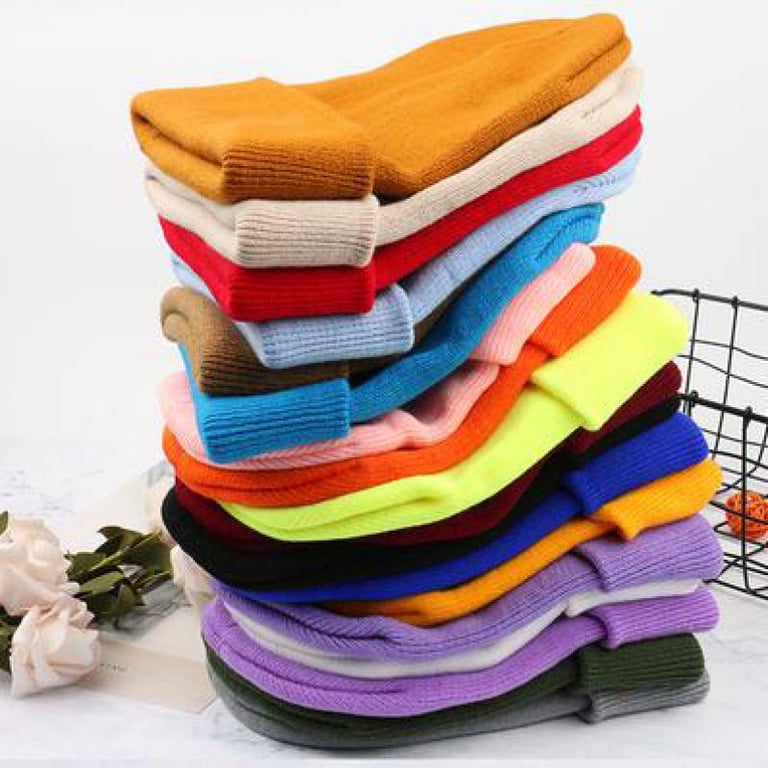 Knitted Winter Hats for Men and Women - Stylish, Warm, and Versatile Beanie Caps with Adjustable Fit and Multiple Color Options - Soft and Comfortable Unisex Autumn Bonnet Caps for Casual Outings and Outdoor Activities