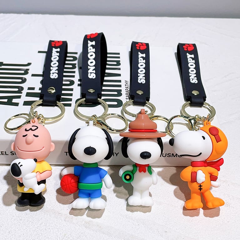 2024 Kawaii Sanrio New Snoopy Cartoon Schoolbag Charm Pendant Bag Jewelry Car Keychain - Adorable Snoopy Design, High-Quality Materials, Multi-Purpose Use - Perfect Gift for Girls, Official Sanrio Merchandise