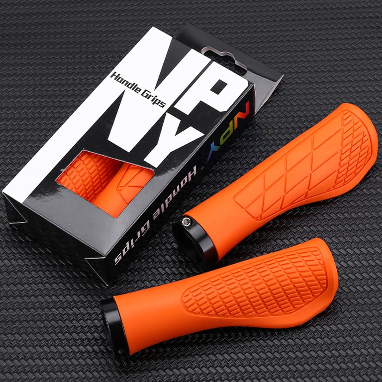 Durable Lock-On Mountain Bike Handlebar Grips with Soft Rubber Material for Universal Fit and Non-Slip Surface - Secure and Comfortable Bicycle Handles for Enhanced Control and Safety on Rough Terrains