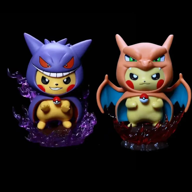 12cm Pikachu Gengar Charizard Pokemon Figure Collectible Toy Doll - Premium PVC Material, Authentic Anime Figures, Perfect Gift for Fans, 12cm Collectible Statue, Fun Whimsical Design, Detailed and Vibrant Colors, Officially Licensed Merchandise, Dynamic Poses and Expressive Faces, Ideal for Display and Collection