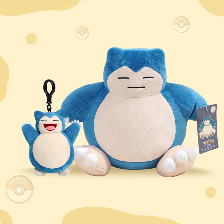 Pokemon Kawaii Snorlax Stuffed Toy - Adorable Plush Doll for Kids, Multi-functional Decorative Pendant and Throw Pillow, Perfect Gift for Pokemon Fans - Premium Quality Collectible Item with Authentic Design and Soft Material