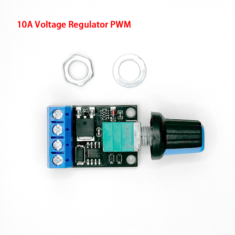 High Efficiency 5V 12V 10A Voltage Regulator PWM DC Motor Speed Controller with Stepless Speed Control and LED Dimming Capability - Powerful Performance for DIY Projects and Professionals