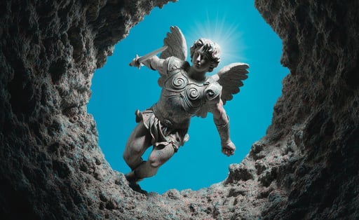 Schematic Surrealism: When Classical Sculpture Meets Technical Blueprints