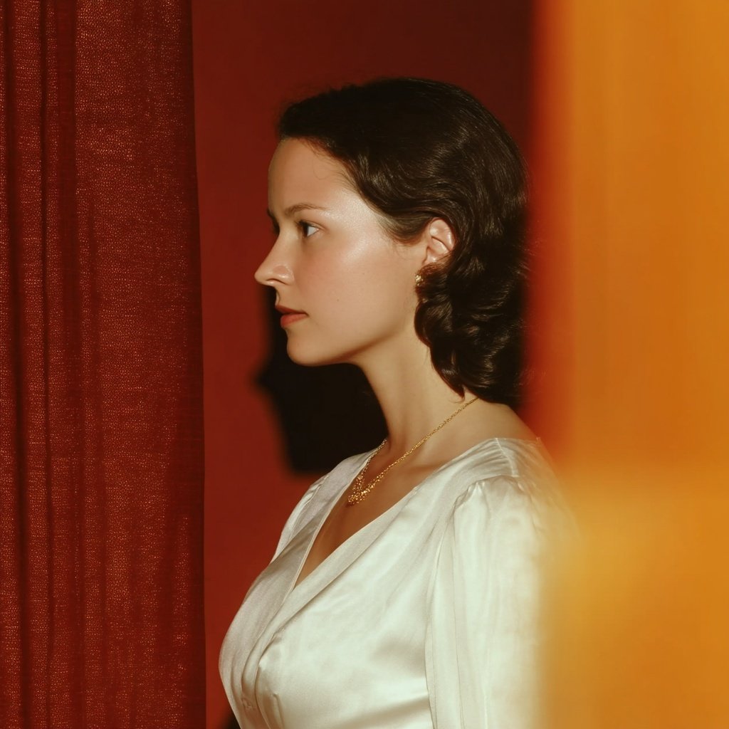 Amber Nostalgia style example — chromatic amber cinema
