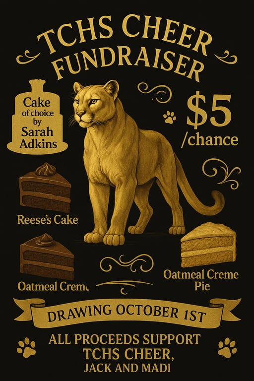 Roar for Cake: Support TCHS Cheer!