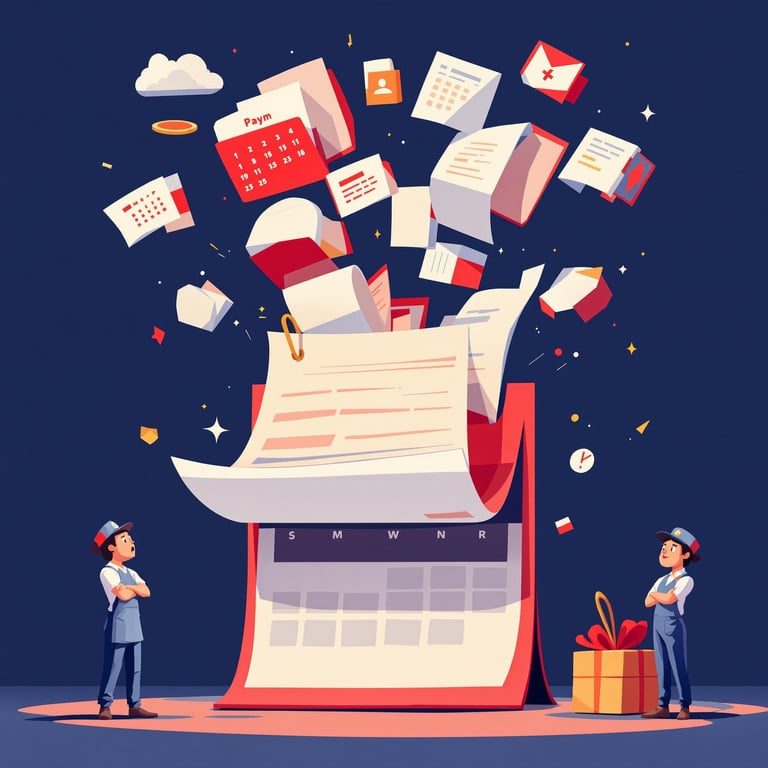 Cartoonized Calendar of Concern: Delayed Wages Payment Highlight