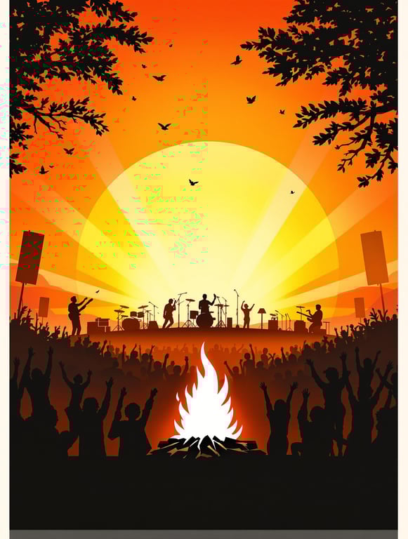 Fiery Echoes: A Celebration of Sound