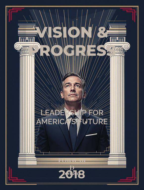Elect to Lead: A Commanding Campaign Poster