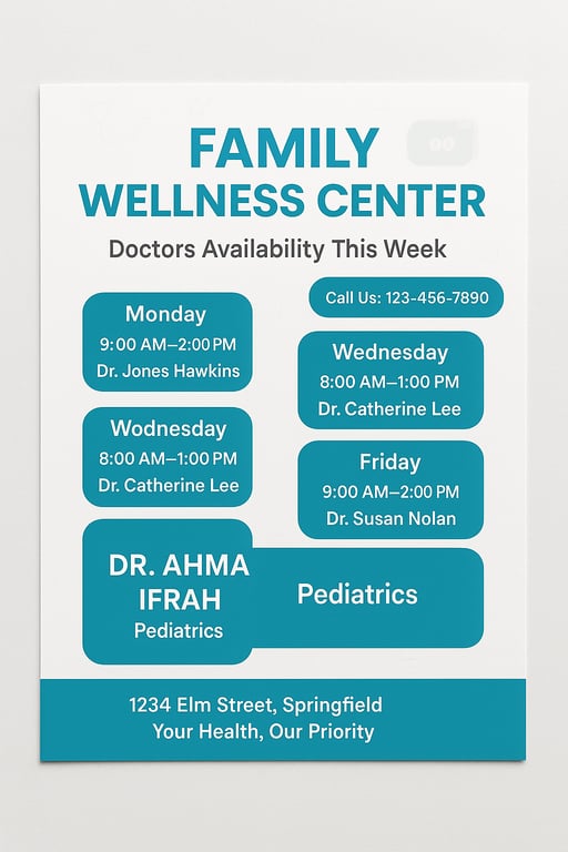 Stay Healthy This Week at Family Wellness Center!