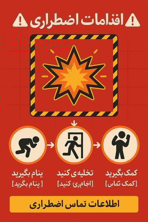 راه‌های واکنش به بحران: اقدامات پس از انفجار