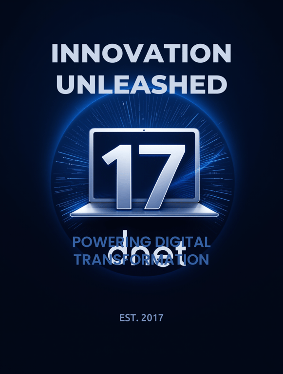 17th Anniversary Logo for Dnet Laptop Company