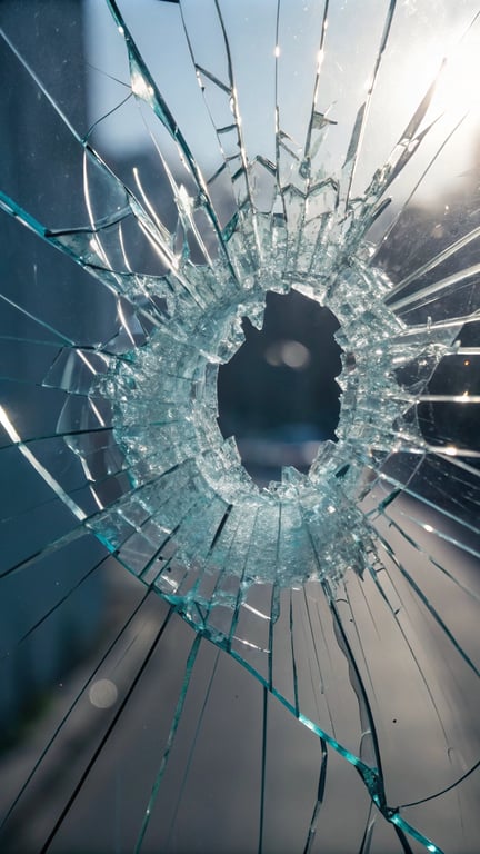 Shattered Glass: Dynamic Prismatic Artwork
