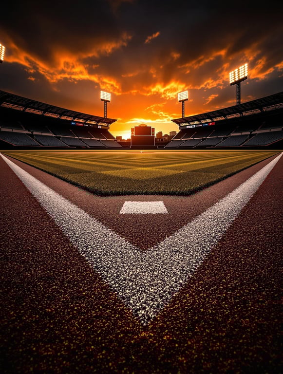 Baseball Tryouts Under the Orange Sky