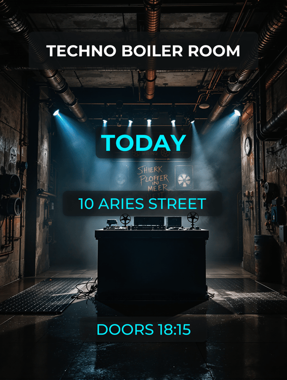Techno Vibes: Boiler Room Bash