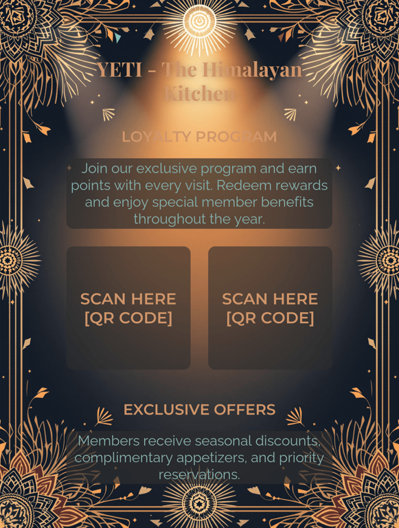 Unlock Rewards at Yeti - The Himalayan Kitchen!