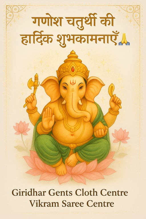Celebrate Ganesh Chaturthi with Joy! 🌼✨