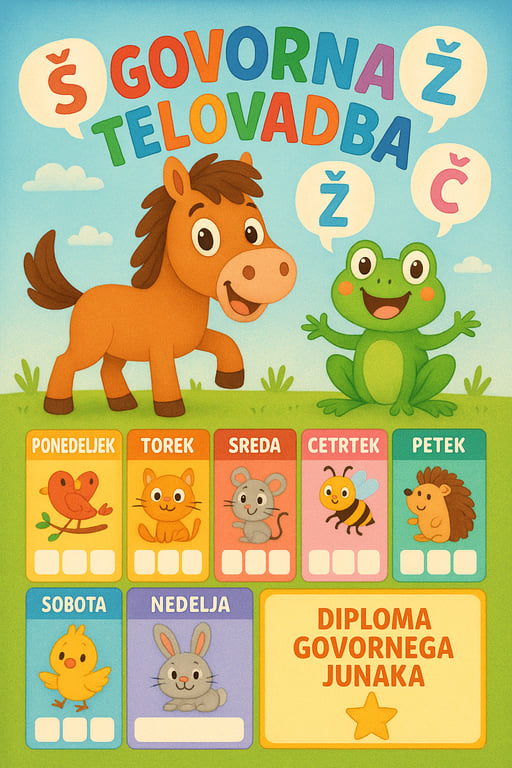 Govorna Telovadba za Male Junake!