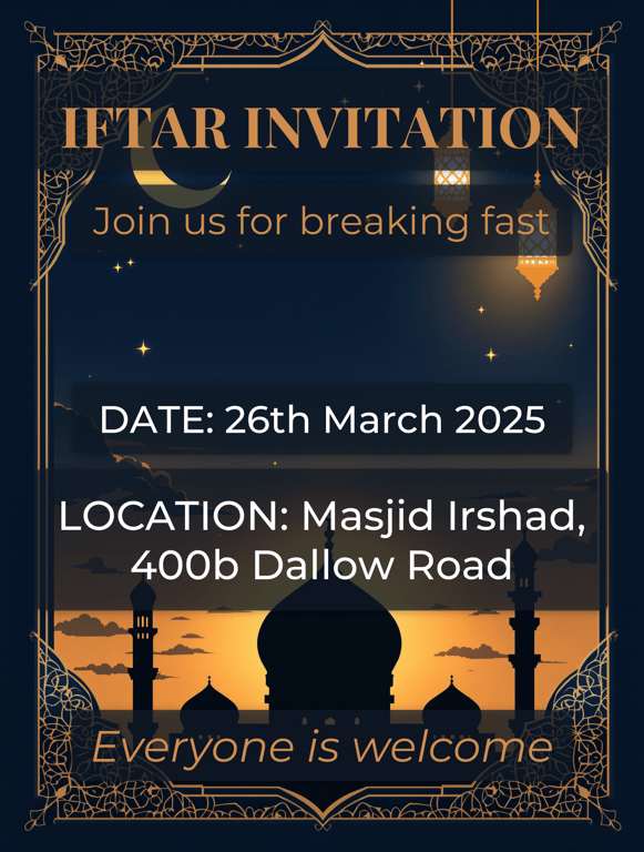 Gather for Iftar: A Night of Community