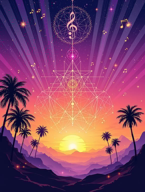 Coachella Vibes Music Festival Poster