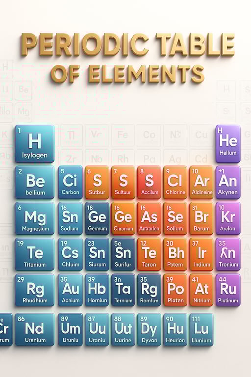 Educational Information - Periodic Table of Elements