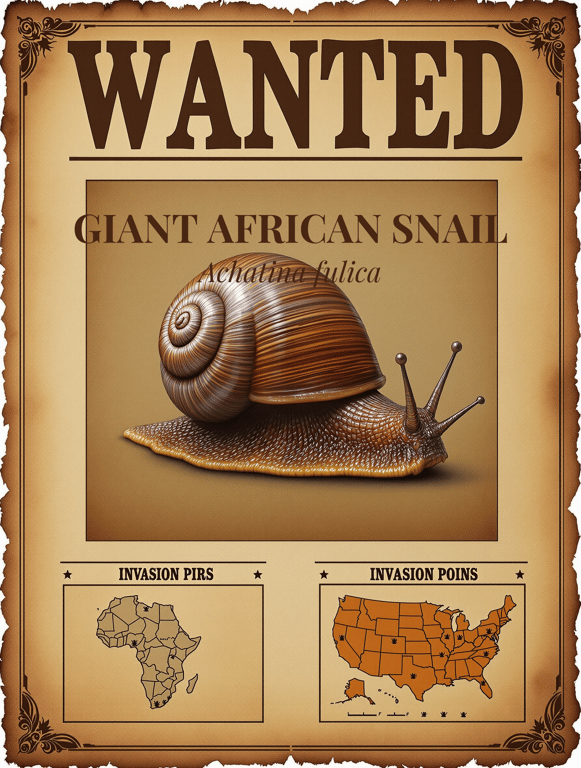 WANTED: The Giant African Snail – Ecological Criminal on the Loose!