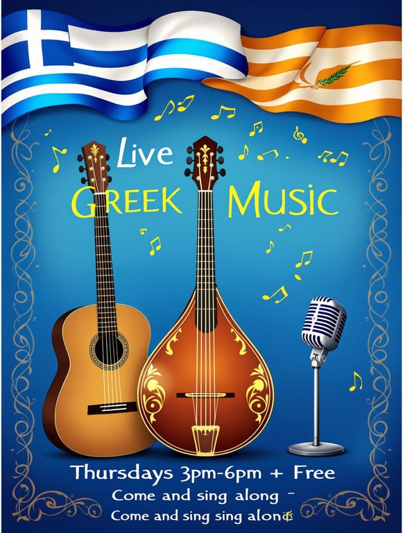 Experience Live Greek Music at the Cyprus Community Centre!