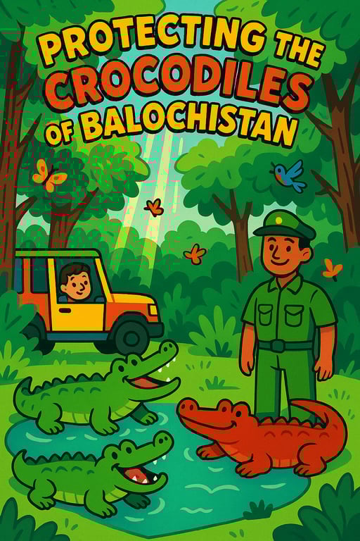 Guardians of Balochistan: A Crocodile Adventure