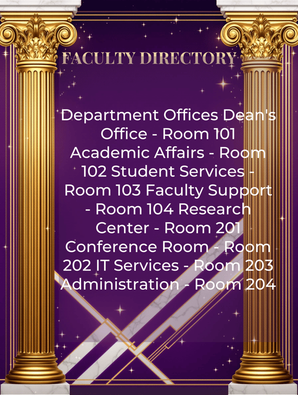 Majestic Faculty Hall Directory
